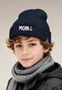 Wintermütze Kinder Beanie Jungen Moin Aufdruck Anker Print Lustig Strickmütze Kindermütze MoonWorks®preview