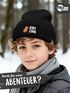 Wintermütze Kinder Beanie Jungen Patch Capibara Chill Aufdruck Print Strickmütze Kindermütze MoonWorks®preview