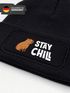 Wintermütze Kinder Beanie Jungen Patch Capibara Chill Aufdruck Print Strickmütze Kindermütze MoonWorks®preview