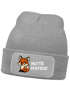 Wintermütze Kinder Beanie Mädchen Patch Pfiffikus Fuchs Aufdruck Strickmütze Kindermütze Spruch Lustig MoonWorks®preview