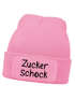 Wintermütze Kinder Beanie Mädchen Spruch Lustig Zuckerschock Aufdruck Print Strickmütze MoonWorks®preview