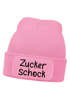 Wintermütze Kinder Beanie Mädchen Spruch Lustig Zuckerschock Aufdruck Print Strickmütze MoonWorks®preview