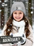 Wintermütze Kinder Beanie Mädchen Tiermotive Frech-Dachs Aufdruck Print Strickmütze Kindermütze MoonWorks®preview
