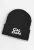 Wintermütze Kinder Beanie Spruch Ciao Kakao  Mädchen Patch Aufdruck Print Strickmütze MoonWorks®preview