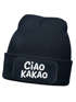 Wintermütze Kinder Beanie Spruch Ciao Kakao  Mädchen Patch Aufdruck Print Strickmütze MoonWorks®preview