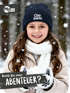 Wintermütze Kinder Beanie Spruch Ciao Kakao  Mädchen Patch Aufdruck Print Strickmütze MoonWorks®preview
