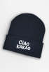 Wintermütze Kinder Beanie Spruch Ciao Kakao  Mädchen Patch Aufdruck Print Strickmütze MoonWorks®preview