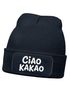 Wintermütze Kinder Spruch Ciao Kakao Beanie Jungen Patch Aufdruck Print Strickmütze Kindermütze MoonWorks®preview