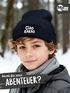 Wintermütze Kinder Spruch Ciao Kakao Beanie Jungen Patch Aufdruck Print Strickmütze Kindermütze MoonWorks®preview