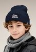 Wintermütze Kinder Spruch Ciao Kakao Beanie Jungen Patch Aufdruck Print Strickmütze Kindermütze MoonWorks®preview