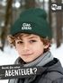 Wintermütze Kinder Spruch Ciao Kakao Beanie Jungen Patch Aufdruck Print Strickmütze Kindermütze MoonWorks®preview