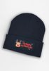Wintermütze Kinder Weihnachtsmotiv Beanie Jungen Rentier Aufdruck Fohes Funkeln Print Strickmütze Kindermütze MoonWorks®preview