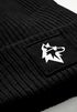 Wintermütze mit Aufdruck Wolf Kinder Beanie Jungen Patch Print Strickmütze Winter Accessoires MoonWorks®preview