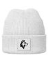 Wintermütze mit Aufdruck Wolf Kinder Beanie Jungen Patch Print Strickmütze Winter Accessoires MoonWorks®preview