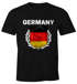 WM 2026 T-Shirt Herren Fußball Deutschland Vintage Flagge Fanshirt MoonWorks®preview
