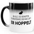 Zaubertasse Farbwechsel Tasse lustiger Spruch an alle die behaupten sie wüssten wie der Hase läuft-er hoppelt MoonWorks®preview