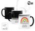 Zaubertasse Regenbogen personalisiert mit Name und Wunschtext dein eigener Text personalisierbare Geschenke SpecialMe®preview