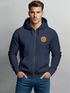 Zip Hoodie Herren Outdoor Motiv Bäume Sweatjacke mit Kapuze Logoprint Fashion Streetstyle Neverless®preview