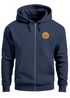 Zip Hoodie Herren Outdoor Motiv Bäume Sweatjacke mit Kapuze Logoprint Fashion Streetstyle Neverless®preview