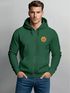 Zip Hoodie Herren Outdoor Motiv Bäume Sweatjacke mit Kapuze Logoprint Fashion Streetstyle Neverless®preview