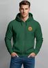 Zip Hoodie Herren Outdoor Motiv Bäume Sweatjacke mit Kapuze Logoprint Fashion Streetstyle Neverless®preview