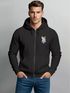 Zip-Hoodie Herren Polygon Wolf Wald Sweatjacke Kapuze Print Outdoor Zipjacke Männer Fashion Neverless®preview