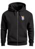 Zip-Hoodie Herren Polygon Wolf Wald Sweatjacke Kapuze Print Outdoor Zipjacke Männer Fashion Neverless®preview