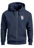 Zip-Hoodie Herren Polygon Wolf Wald Sweatjacke Kapuze Print Outdoor Zipjacke Männer Fashion Neverless®preview