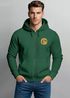Zip Hoodie Herren Print Outdoor Logo Bäume Wald Sweatjacke mit Kapuze Zipjacke Männer Fashion Streetstyle Neverless®preview