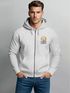 Zip-Hoodie Herren Retro Sweatjacke mit Kapuze Good Vibes Logo Motiv Zipjacke Männer Fashion Streetstyle Neverless®preview