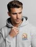 Zip-Hoodie Herren Retro Sweatjacke mit Kapuze Good Vibes Logo Motiv Zipjacke Männer Fashion Streetstyle Neverless®preview