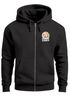 Zip-Hoodie Herren Retro Sweatjacke mit Kapuze Good Vibes Logo Motiv Zipjacke Männer Fashion Streetstyle Neverless®preview
