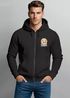 Zip-Hoodie Herren Retro Sweatjacke mit Kapuze Good Vibes Logo Motiv Zipjacke Männer Fashion Streetstyle Neverless®preview
