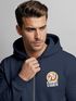 Zip-Hoodie Herren Retro Sweatjacke mit Kapuze Good Vibes Logo Motiv Zipjacke Männer Fashion Streetstyle Neverless®preview