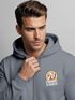 Zip-Hoodie Herren Retro Sweatjacke mit Kapuze Good Vibes Logo Motiv Zipjacke Männer Fashion Streetstyle Neverless®preview