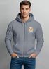 Zip-Hoodie Herren Retro Sweatjacke mit Kapuze Good Vibes Logo Motiv Zipjacke Männer Fashion Streetstyle Neverless®preview
