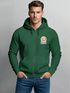 Zip-Hoodie Herren Retro Sweatjacke mit Kapuze Good Vibes Logo Motiv Zipjacke Männer Fashion Streetstyle Neverless®preview