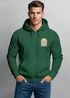 Zip-Hoodie Herren Retro Sweatjacke mit Kapuze Good Vibes Logo Motiv Zipjacke Männer Fashion Streetstyle Neverless®preview