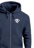 Zip Hoodie Herren Sweatjacke mit Kapuze Alpha Logo Print Aufdruck Motiv  Männer Fashion Streetstyle Neverless®preview
