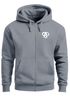 Zip Hoodie Herren Sweatjacke mit Kapuze Alpha Logo Print Aufdruck Motiv  Männer Fashion Streetstyle Neverless®preview