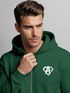Zip Hoodie Herren Sweatjacke mit Kapuze Alpha Logo Print Aufdruck Motiv  Männer Fashion Streetstyle Neverless®preview