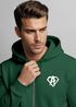 Zip Hoodie Herren Sweatjacke mit Kapuze Alpha Logo Print Aufdruck Motiv  Männer Fashion Streetstyle Neverless®preview