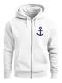 Zip-Hoodie Herren Sweatjacke mit Kapuze Anker Logo Print Männer Fashion Streetstyle Neverless®preview