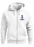 Zip-Hoodie Herren Sweatjacke mit Kapuze Anker Logo Print Männer Fashion Streetstyle Neverless®preview