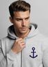 Zip-Hoodie Herren Sweatjacke mit Kapuze Anker Logo Print Männer Fashion Streetstyle Neverless®preview