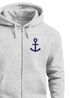 Zip-Hoodie Herren Sweatjacke mit Kapuze Anker Logo Print Männer Fashion Streetstyle Neverless®preview