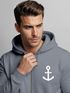 Zip-Hoodie Herren Sweatjacke mit Kapuze Anker Logo Print Männer Fashion Streetstyle Neverless®preview