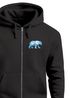 Zip-Hoodie Herren Sweatjacke mit Kapuze Bär Wald Polygon Print Wandern Zipjacke Männer Fashion Streetstyle Neverless®preview