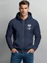 Zip-Hoodie Herren Sweatjacke mit Kapuze Moin Nordisch Anker Print Zipjacke Männer Fashion Streetstyle Neverless®preview