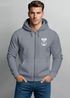 Zip-Hoodie Herren Sweatjacke mit Kapuze Moin Nordisch Anker Print Zipjacke Männer Fashion Streetstyle Neverless®preview